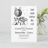 ゴシック様式のスケルトン満月の最後のトレイルバチェロレッテ 招待状 (スタンド正面)