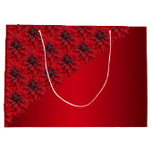 ゴシック様式のスタイルの血の赤いダリア – カスタマイズ ラージペーパーバッグ (裏面)