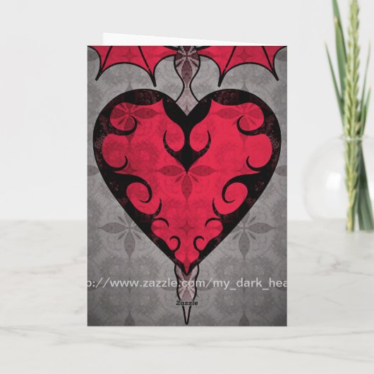 ゴシック様式のスタイルヴァンパイアは赤と灰色のハートを賭けた シーズンカード (裏面)