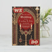 ゴシック様式のスタイル。ザバックグロ 招待状 (スタンド正面)