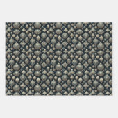 ゴシック様式のスチームパンクのクリスマス ラッピングペーパーシート (正面2)