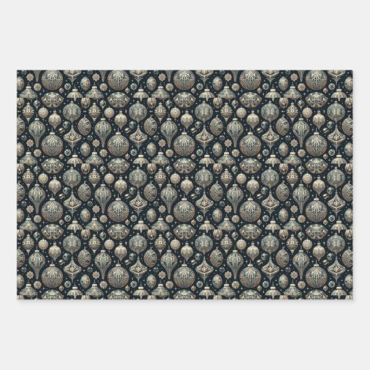 ゴシック様式のスチームパンクのクリスマス ラッピングペーパーシート (正面2)