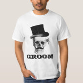 ゴシック様式のスチームパンク新郎 Tシャツ (正面)