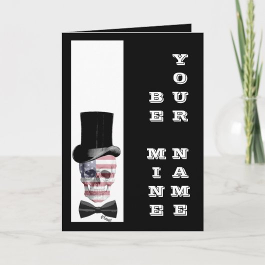 ゴシック様式のステンパンクバレンタインの日 シーズンカード (正面)