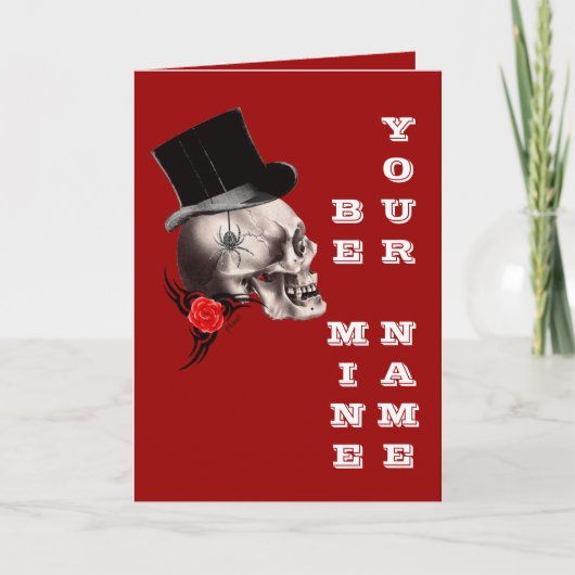 ゴシック様式のステンパンクバレンタインの日 シーズンカード (正面)