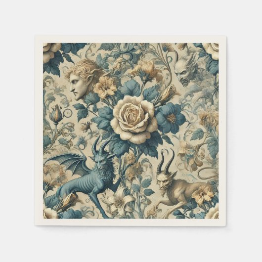 ゴシック様式のセレナーデ – ゴシックビクトリアン様式 スタンダードカクテルナプキン (正面)