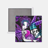 ゴシック様式のタトゥー妖精のアートマグネット マグネット (正面/裏面)