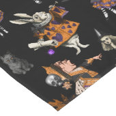 ゴシック様式のダークアリスのハロウィーン ロングテーブルランナー (コーナー)