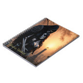 ゴシック様式のダークエンジェルカップルがパーソナライズ ノートブック (左側)