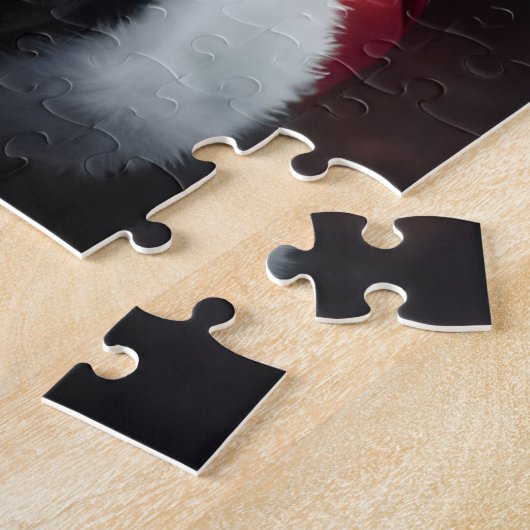 ゴシック様式のダークサンタクロース代替クリスマス ジグソーパズル (側面)