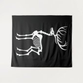 ゴシック様式のトナカイの骨格 タペストリー (正面(横))