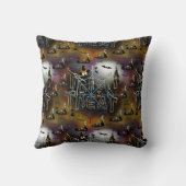 ゴシック様式のトリックオアトリートスパイダーウェブリート クッション (裏面)