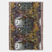 ゴシック様式のトリックオアトリートスパイダーウェブリート スローブランケット (正面縦)