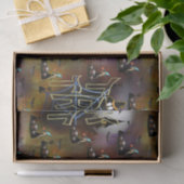 ゴシック様式のトリックオアトリートスパイダーウェブリート 薄葉紙 (ギフト)