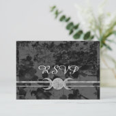 ゴシック様式のトリプル結婚ムーンフローラのハンスト 出欠カード (スタンド正面)