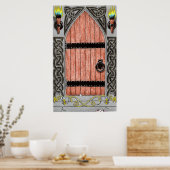 ゴシック様式のドア(色)プリント ポスター (キッチン)