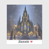 ゴシック様式のナイト大聖堂 シール (シート)
