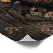 ゴシック様式のハレとムーンアートプリントポスター ポスター (角)