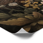 ゴシック様式のハレとムーンアートプリントポスター ポスター (角)