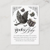 ゴシック様式のハロウィーンの渡し本ベビー エンクロージャーカード (正面)