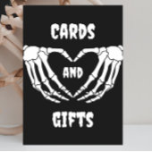 ゴシック様式のハロウィーンの赤ちゃんシャワーカードとギフトサイン ポスター