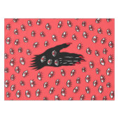 ゴシック様式のハロウィーンアート – 黒い手不気味の目 テーブルクロス (正面(横))