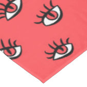 ゴシック様式のハロウィーンアート – 黒い手不気味の目 テーブルクロス (アングル)