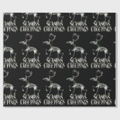 ゴシック様式のハロウィーンクリスマスシーズンズ ラッピングペーパー (フラット)