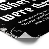 ゴシック様式のハロウィーンブライダルシャワーどこにいた ポスター (角)