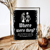 ゴシック様式のハロウィーンブライダルシャワーどこにいた ポスター