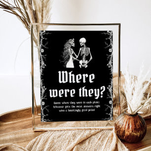 ゴシック様式のハロウィーンブライダルシャワーどこにいた ポスター
