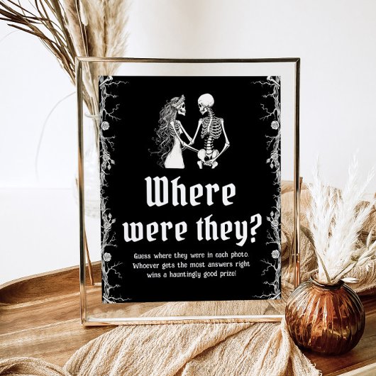 ゴシック様式のハロウィーンブライダルシャワーどこにいた ポスター