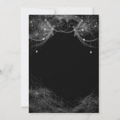 ゴシック様式のハロウィーンブライダルシャワーの招待状 招待状 (裏面)