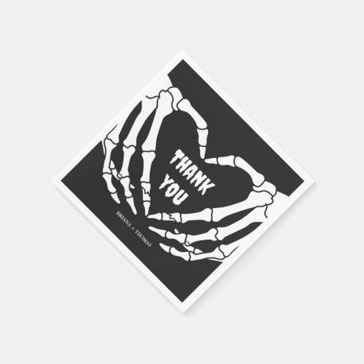 ゴシック様式のハロウィーンベイビーシャワー スタンダードカクテルナプキン (角)