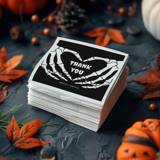 ゴシック様式のハロウィーンベイビーシャワー スタンダードカクテルナプキン