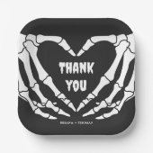 ゴシック様式のハロウィーンベイビーシャワー ペーパープレート (正面)