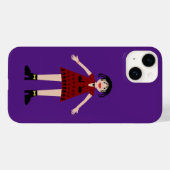 ゴシック様式のハロウィーンヴァンパイレディ Case-Mate iPhoneケース (裏面 (横))