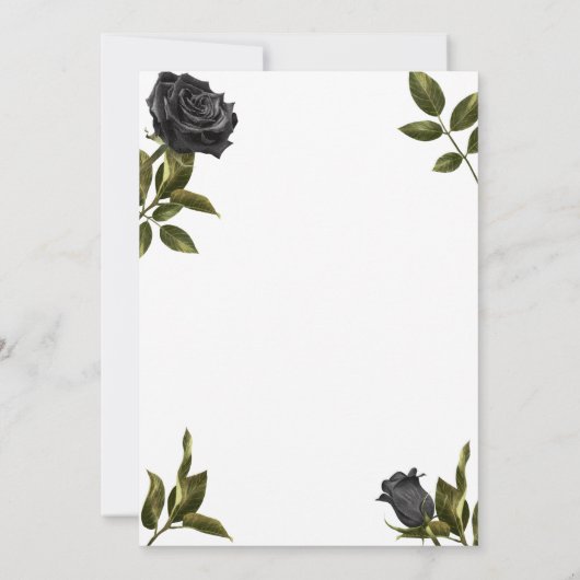 ゴシック様式のハロウィーン結婚式の日付を保存 セーブザデート (裏面)