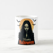 ゴシック様式のハロウィーン魔女 コーヒーマグカップ (中央)
