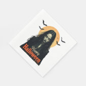 ゴシック様式のハロウィーン魔女 スタンダードランチョンナプキン (角)