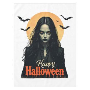 ゴシック様式のハロウィーン魔女 テーブルクロス