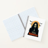 ゴシック様式のハロウィーン魔女 ノートブック (内部)