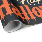 ゴシック様式のハロウィーン魔女 ラッピングペーパー (ロールコーナー)