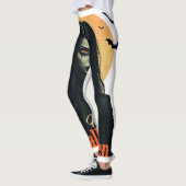 ゴシック様式のハロウィーン魔女 レギンス (左)