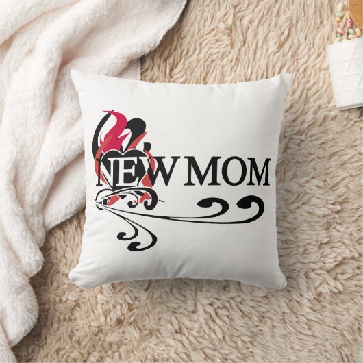 ゴシック様式のハート新しいママTシャツとギフト クッション (ブランケット)