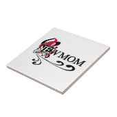 ゴシック様式のハート新しいママTシャツとギフト タイル (側面)