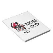 ゴシック様式のハート新しいママTシャツとギフト ノートパッド (アングル)