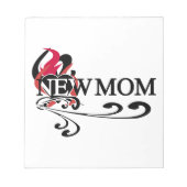 ゴシック様式のハート新しいママTシャツとギフト ノートパッド (正面)