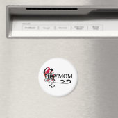 ゴシック様式のハート新しいママTシャツとギフト マグネット (インサイチュ (食洗機))