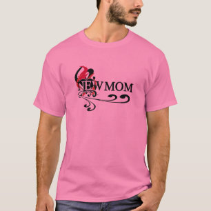 ゴシック様式のハート新しいママTシャツとギフト Tシャツ